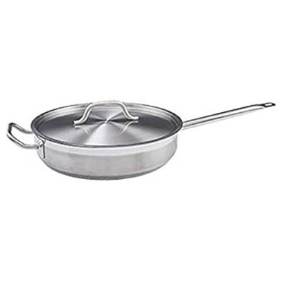 PAN SAUTE 5 QT W/HANDLE & LID S/S