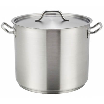 POT STOCK 16 QT S/S W/LID INDUCTION