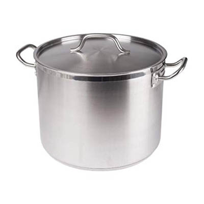 POT STOCK 20 QT S/S W/LID INDUCTION