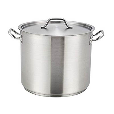 POT STOCK 32 QT S/S W/LID INDUCTION