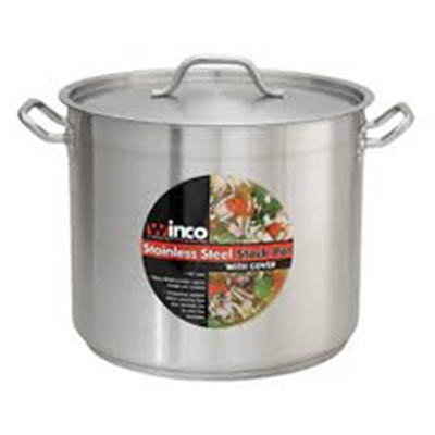 POT STOCK 40 QT S/S W/LID INDUCTION