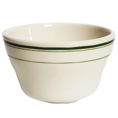 BOWL CHINA 8 OZ BOUILLON GREEN BAND