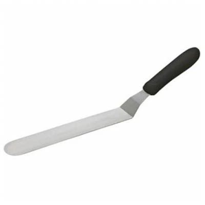 SPATULA 6.5" OFFSET SS BLACK HANDLE