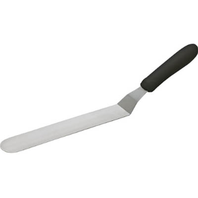 SPATULA 8.5" OFFSET SS BLACK HANDLE