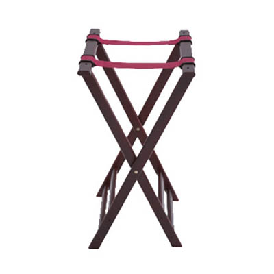 STAND 32" TRAY FOLDING MAHOGANY