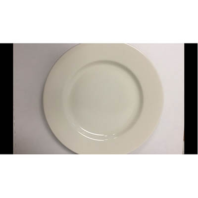 PLATE CHINA 12" WR EGGSHELL