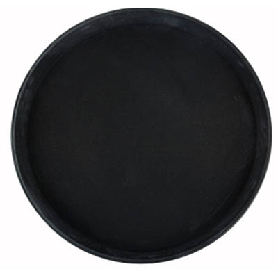 TRAY 11" ROUND SERVING BLACK