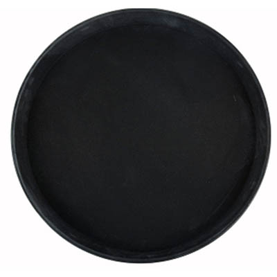 TRAY 14" ROUND SERVING BLACK