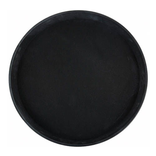 TRAY 16" ROUND SERVING BLACK