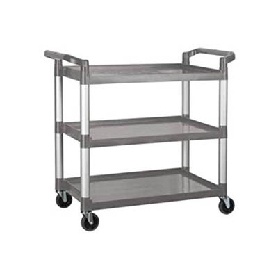 UTILITY CART 40.75X19.5 3 TIER GRAY