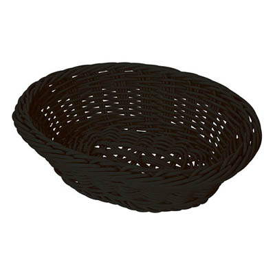 BASKET 9.25X7.75 OVAL BLACK