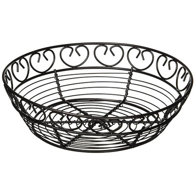 BASKET FRUIT WIRE 8" RND