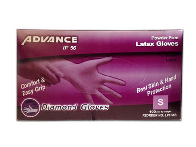 GLOVE LATEX SM PWDFREE 4.5 GR