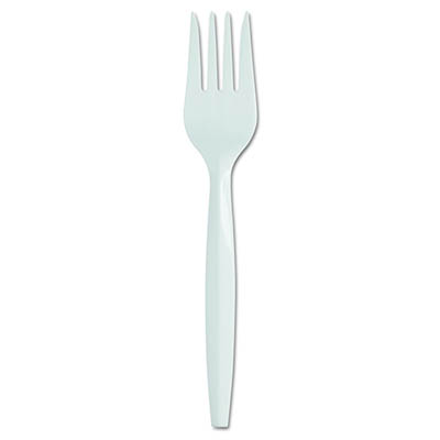 CUTLERY FORK WHITE PP MED SMARTLOCK