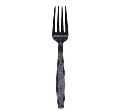 CUTLERY FORK FULL SZ XHVY BLK PS