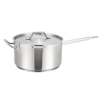 PAN SAUCE 10 QT W/HANDLE S/S INDUCTION