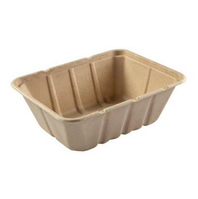 TRAY BAGASSE 7X9X3.25