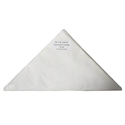 PARCHMENT PPR PURE 18X18X25.5 TRIANGLE