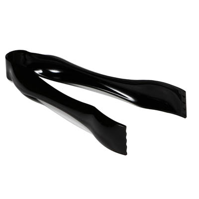 CUTLERY PLAST TONGS 6" BLK PP