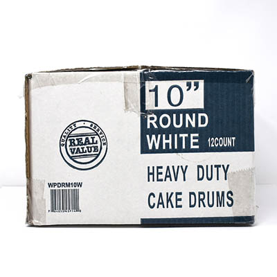 DRUM 10" B/C FLUTE WHT