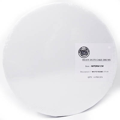 DRUM 12" B/C FLUTE WHT