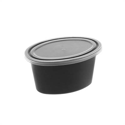 CUP PORTION PLAST 2 OZ BLK COMBO