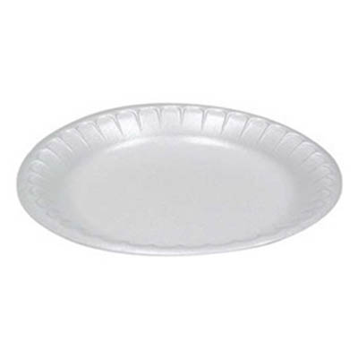 PLATE FOAM 7" WHT