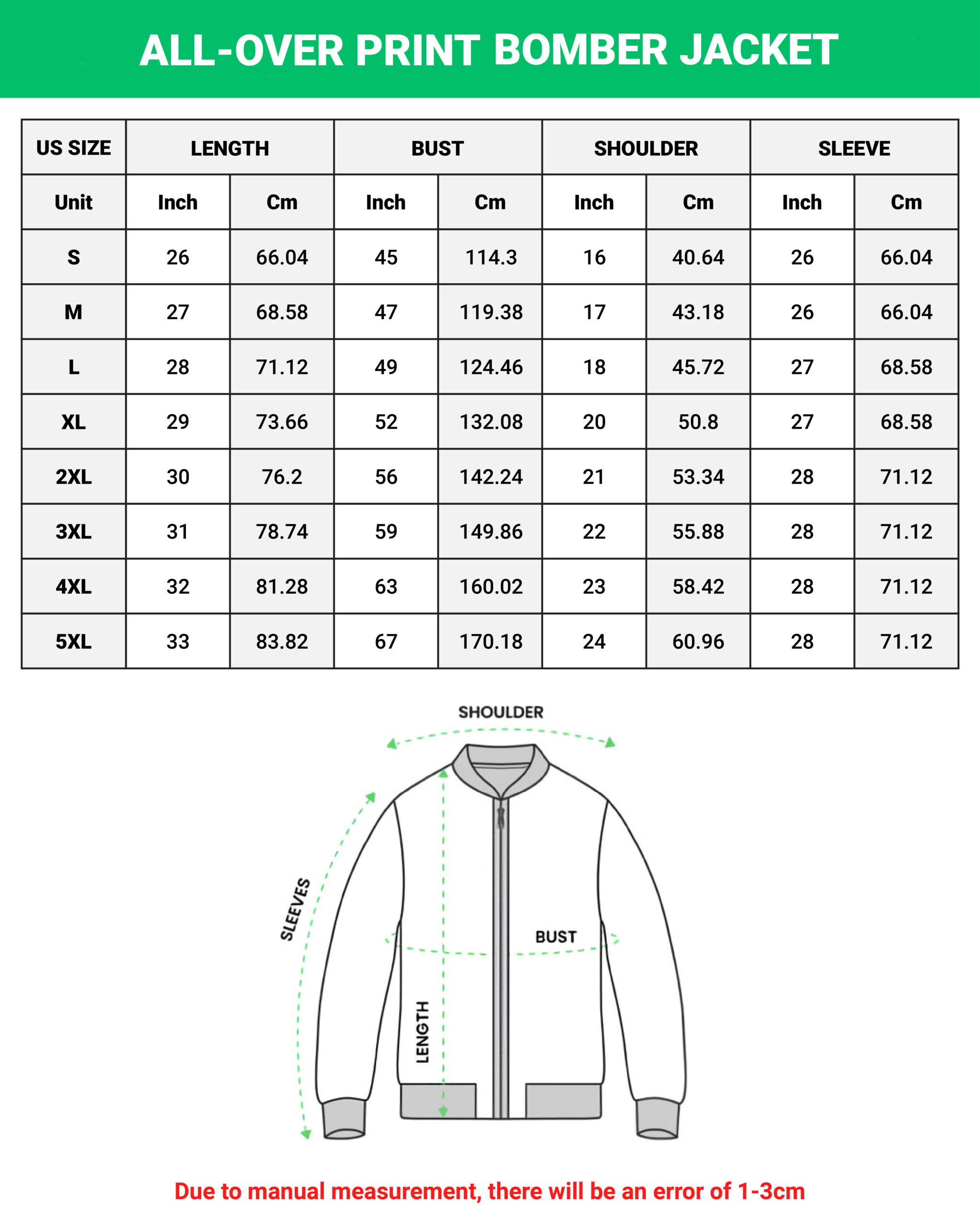 Bổ sung Size chart SP