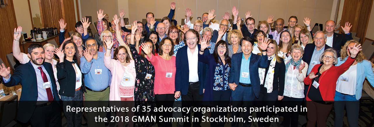 Representatives of 35 advocacy oprganizations participated in the 2018 GMAN Summit
