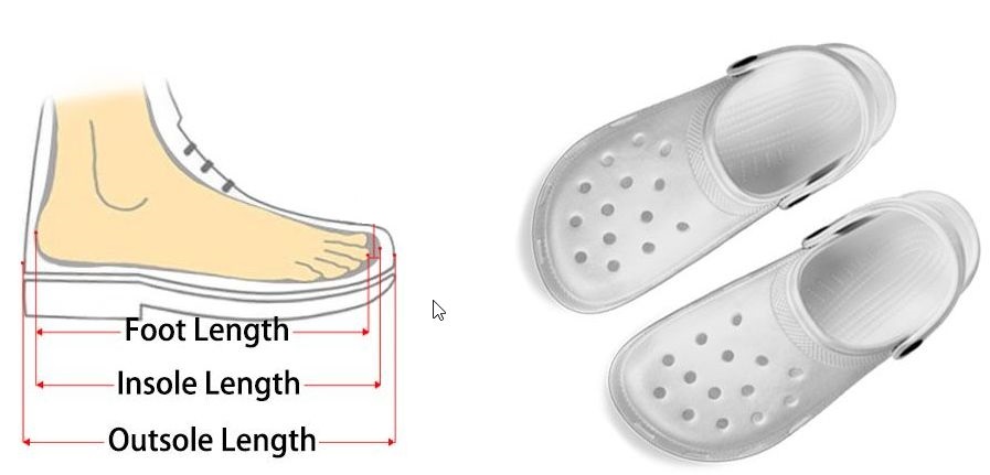 size guide normal clogs
