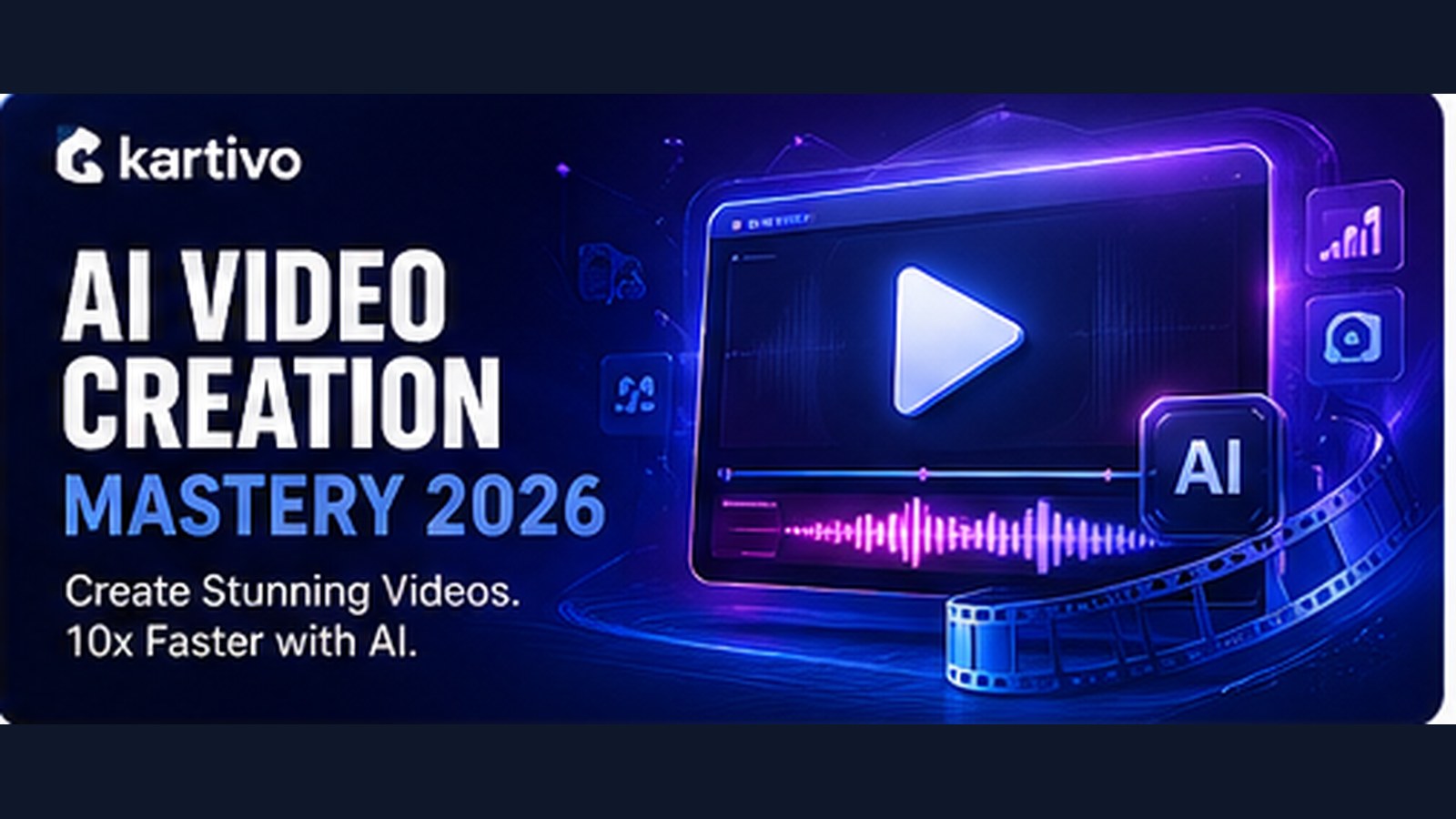 AI Video Creation Mastery 2026 course thumbnail
