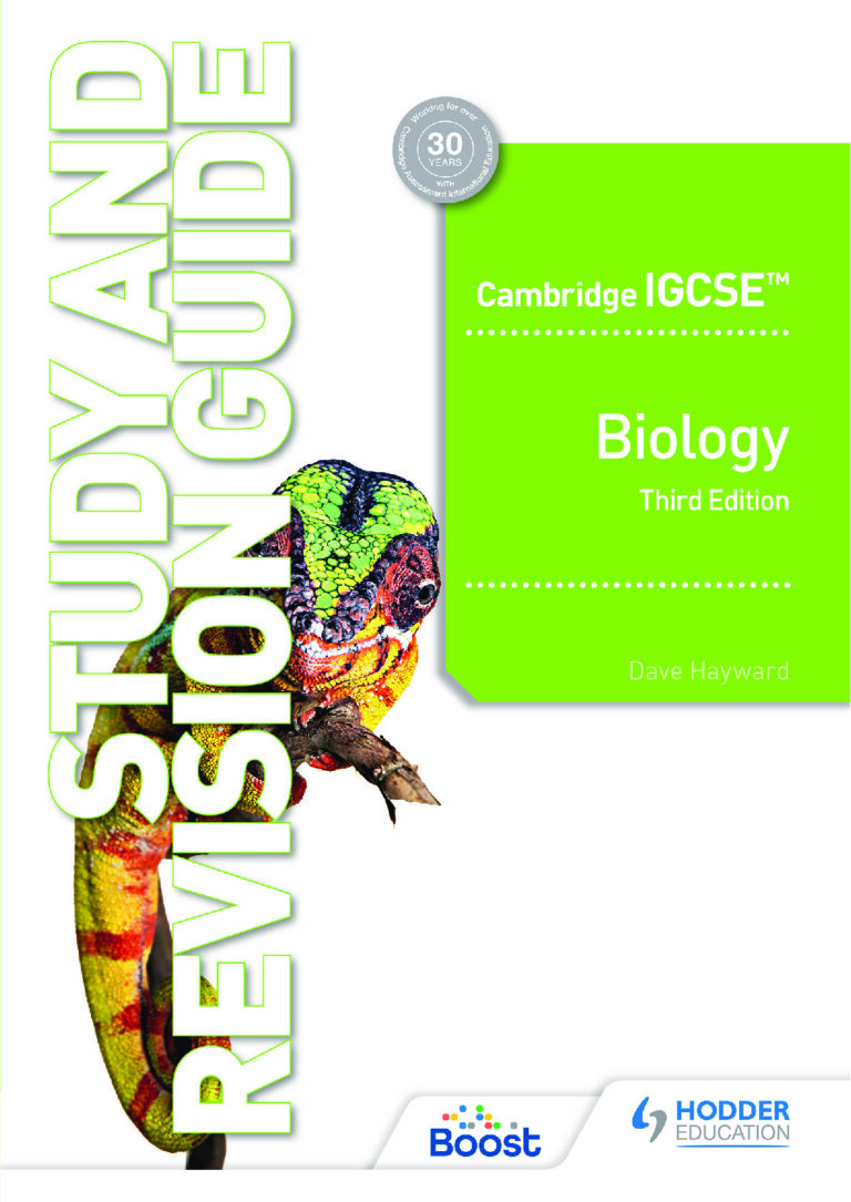 Cambridge IGCSE Biology Study and Revision Guide Third Edition