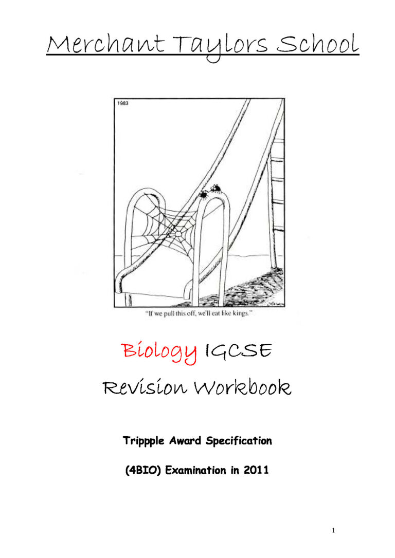 Edexcel IGCSE Biology Revision Notes