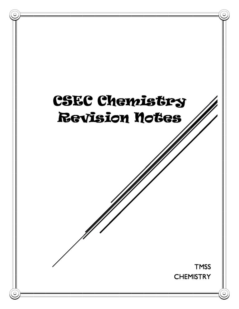 Chemistry Revision Notes