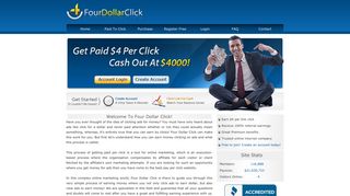 Four Dollar Click | Earn Money by Viewing Ads
