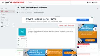 Can't access admin page 192.168.0.1 on mobile - [Solved ...