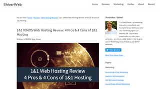 1&1 Web Hosting Review: 6 Pros & 6 Cons of 1&1 Ionos Hosting
