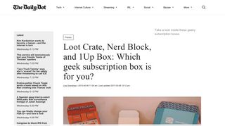 Loot Crate, Nerd Block, and 1Up Box: Which geek subscription box is ...