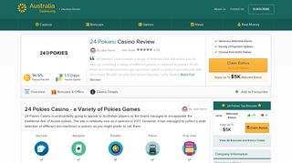 24 Pokies Casino Review  Get $5000 in Welcome Bonuses!