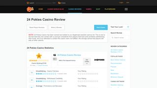 24 Pokies Casino Review & Ratings by Real Players - 2019