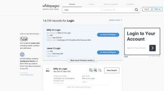 Login - Phone, Address, Background info | Whitepages
