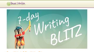7-Day Writing Blitz - Brave Writer