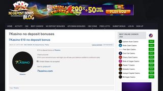 7Kasino no deposit bonus codes - Casino Bonus