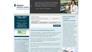 Abington Hospital – Jefferson Health Jobs