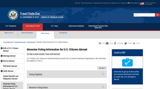 Absentee Voting Information for U.S. Citizens Abroad