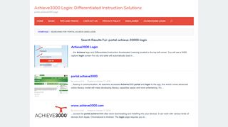 Search Results for “portal-achieve-30000-login” – Achieve3000 Login ...