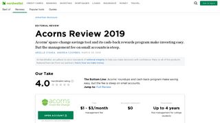 Acorns Review 2019 - NerdWallet