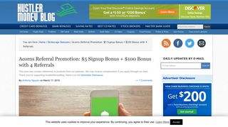 Acorns Referral Promotion: $5 Signup Bonus + $1,000 Bonus with 12 ...