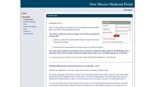 Provider Login - New Mexico Medicaid Portal - Conduent