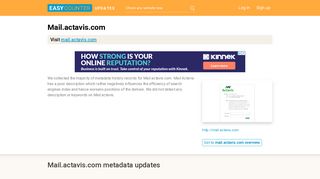 Mail Actavis (Mail.actavis.com) - Outlook Web App - Easycounter